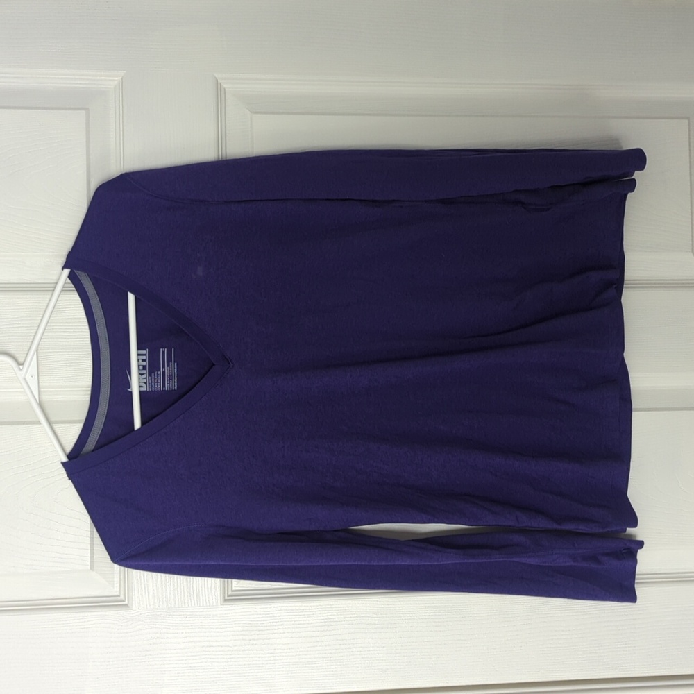 Nike dry fit v neck long sleeve